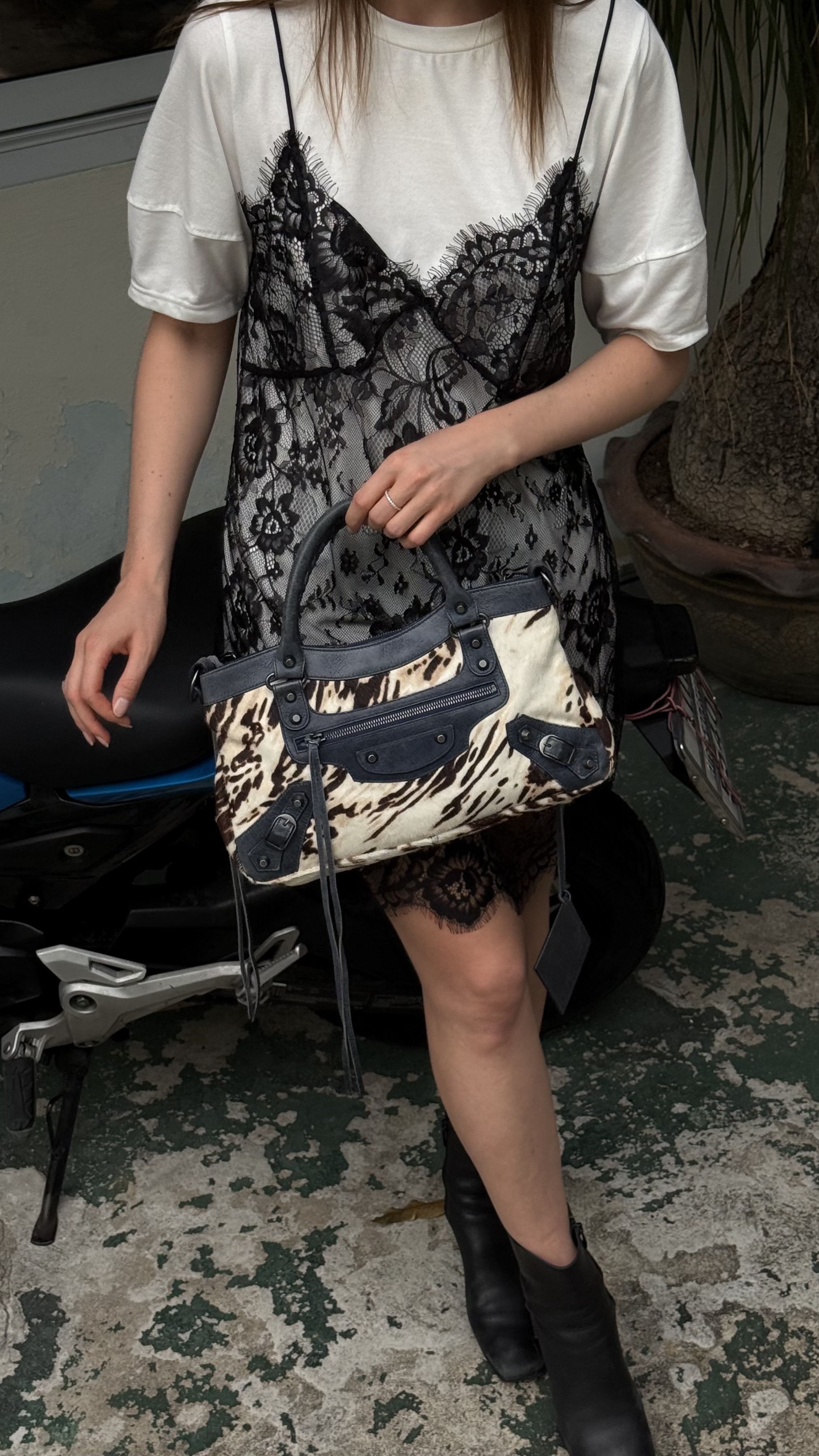 Play with Diamonds vintage bag, styled
